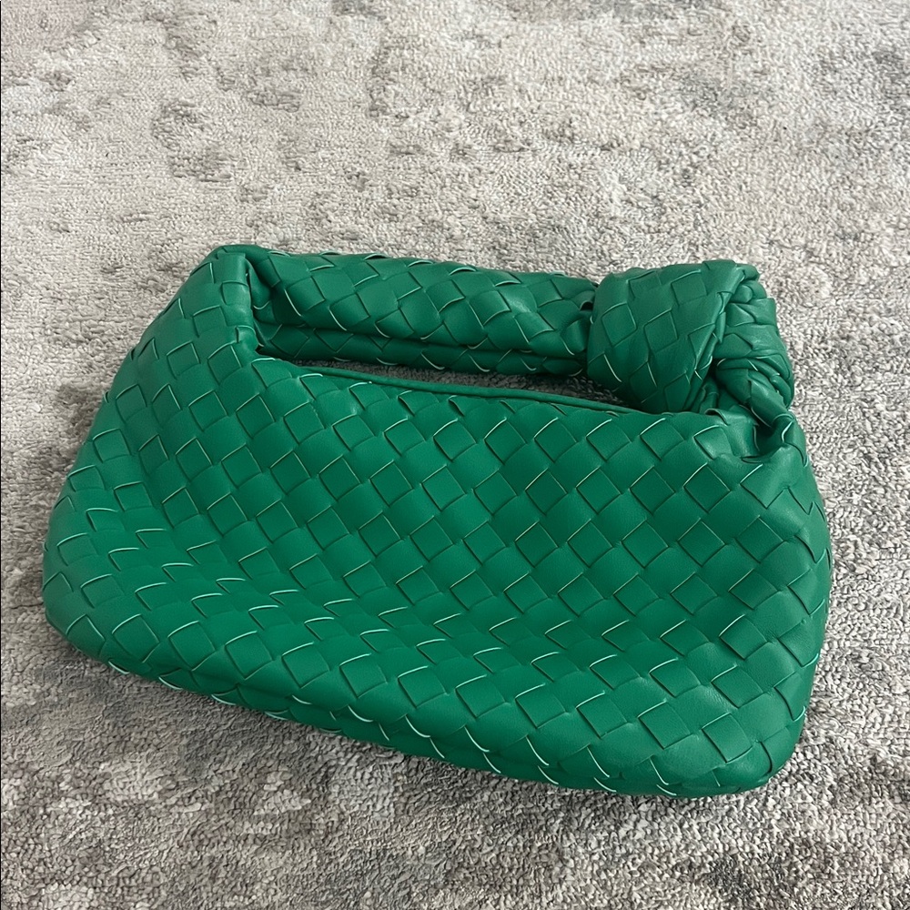 Green Woven Women's Bag